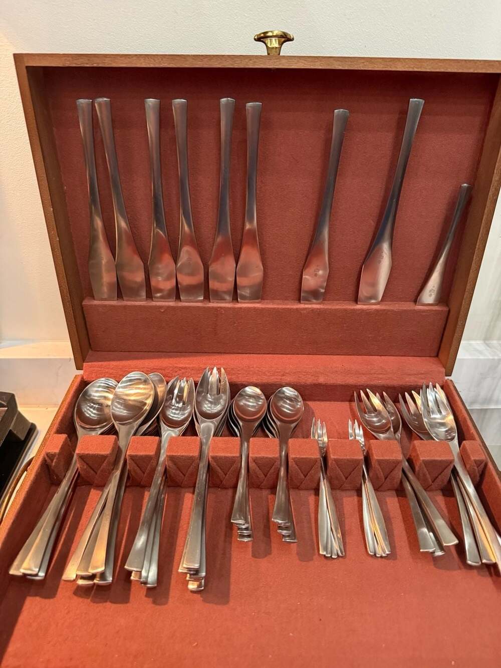 49 pieces Vintage Dansk Designs IHQ Mid-Century Modern Stainless Steel Flatware